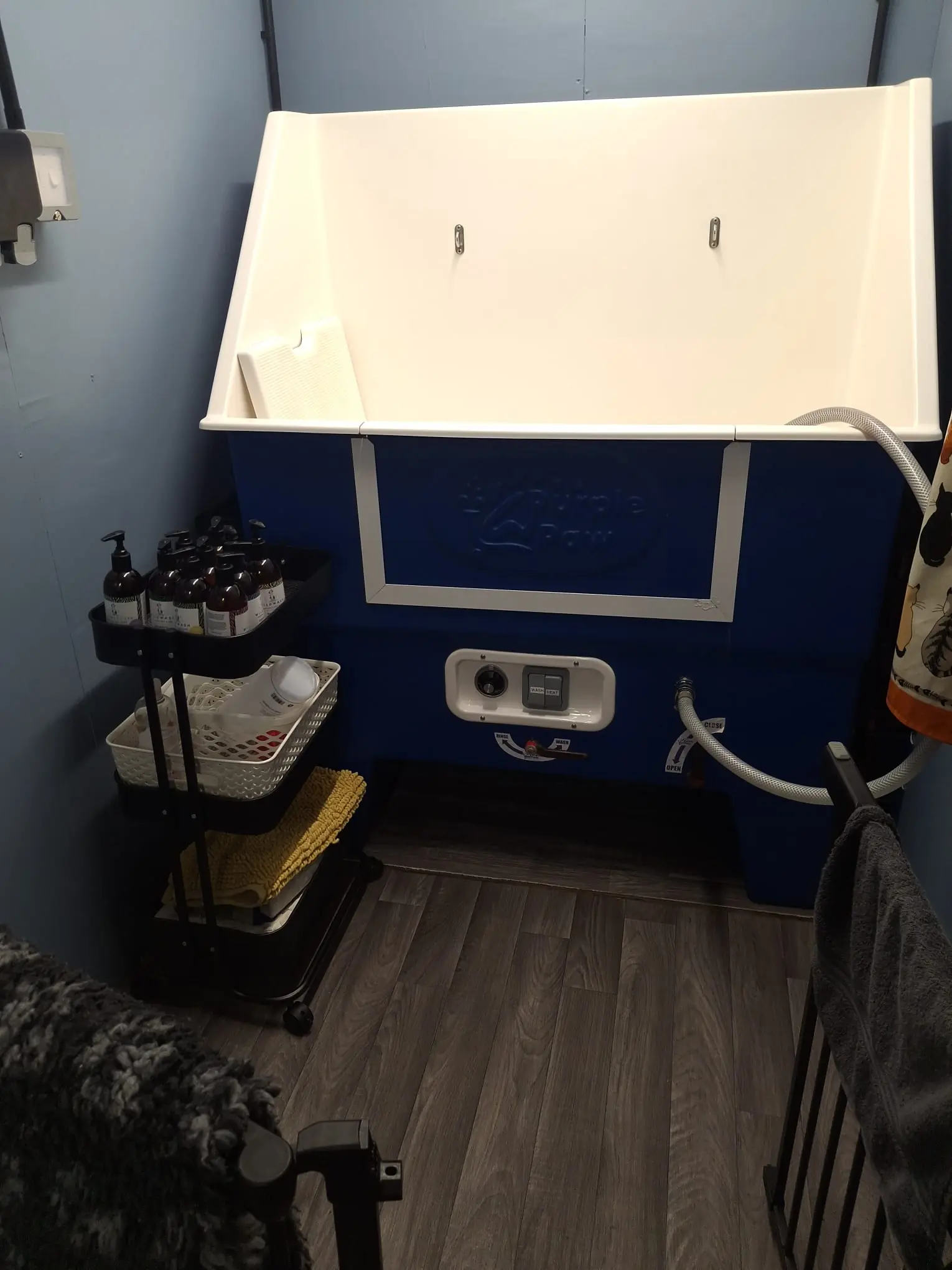 BarkBuddiez hydrobath ready for a comfortable dog grooming appointment